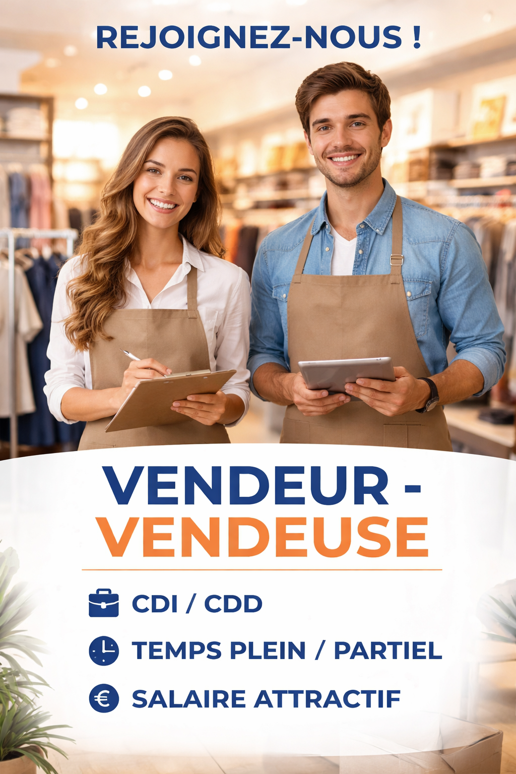 Vendeur - Vendeuse 2 emploi Vendeur - Vendeuse suisse