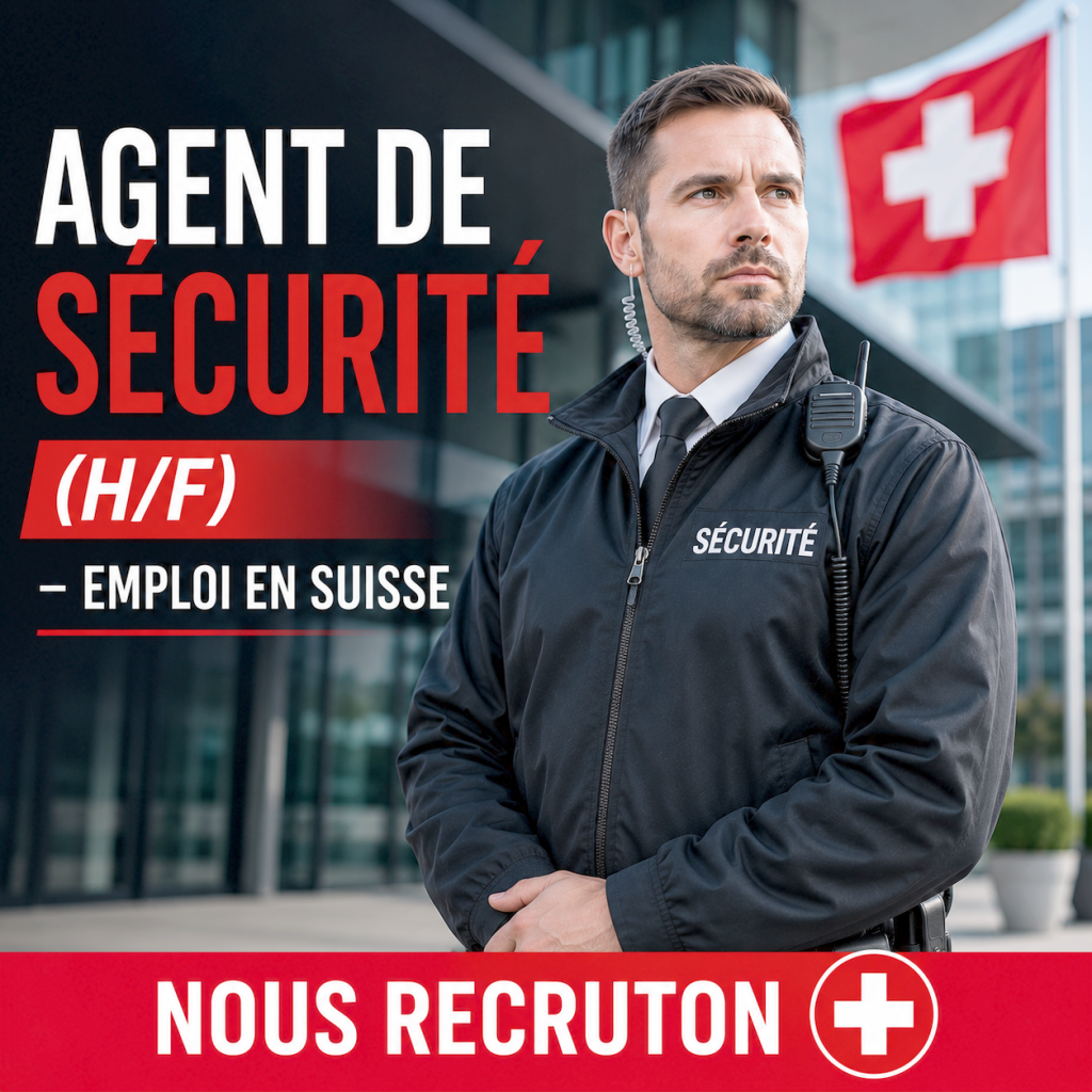 Agent de Sécurité (HF) – Emploi en Suisse