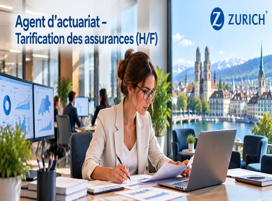 Agent d’actuariat – Tarification des assurances (H/F) 2 Agent actuariat Tarification des assurances Zurich