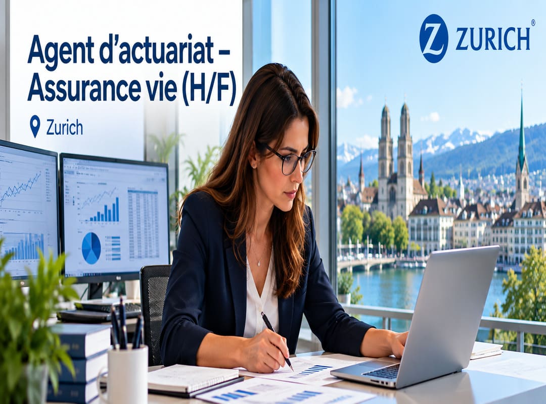 Agent d’actuariat – Assurance vie (H/F) à Zurich 2 Agent d’actuariat – Assurance vie (HF) à Zurich