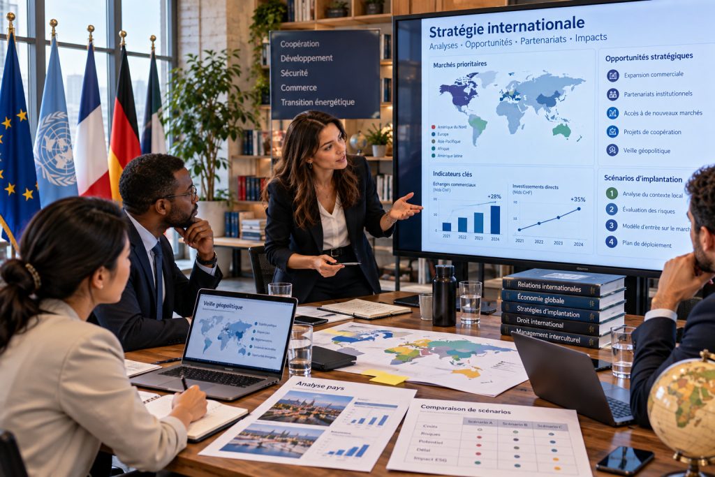 Analyste en stratégie internationale en Suisse : métier, salaire, formation et débouchés