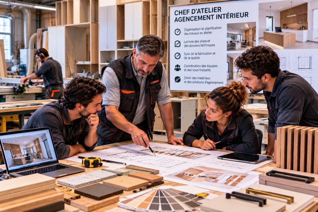 Chef d&rsquo;atelier agencement intérieur en Suisse : métier, salaire, formation et débouchés