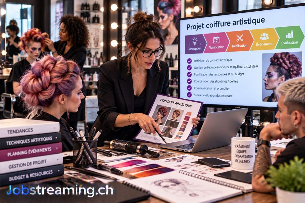 Chef de projet coiffure artistique en Suisse : métier, salaire, formation et débouchés