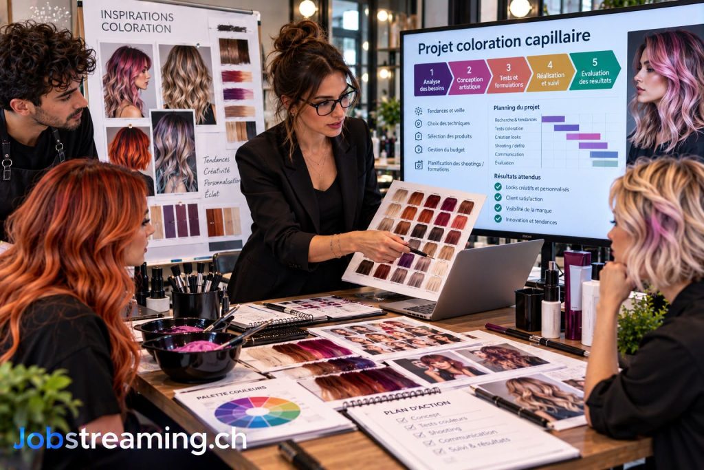 Chef de projet coloration capillaire en Suisse : métier, salaire, formation et débouchés