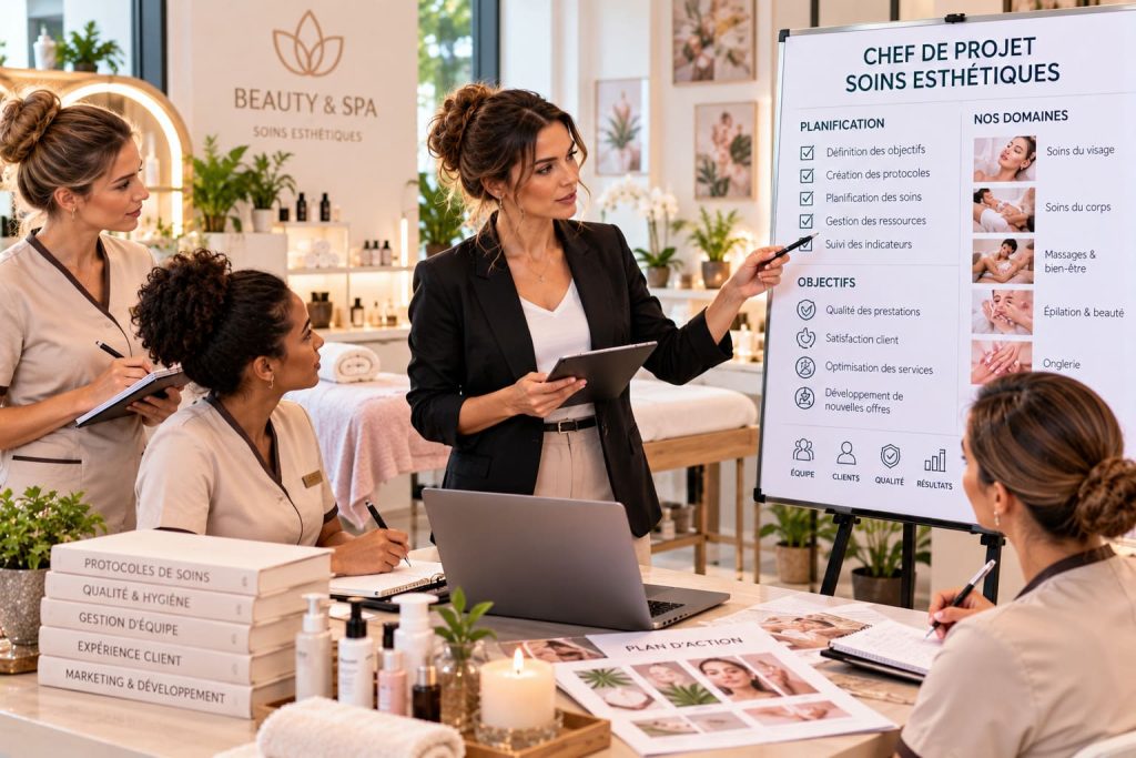 Chef de projet soins esthétiques en Suisse : métier, salaire, formation et débouchés