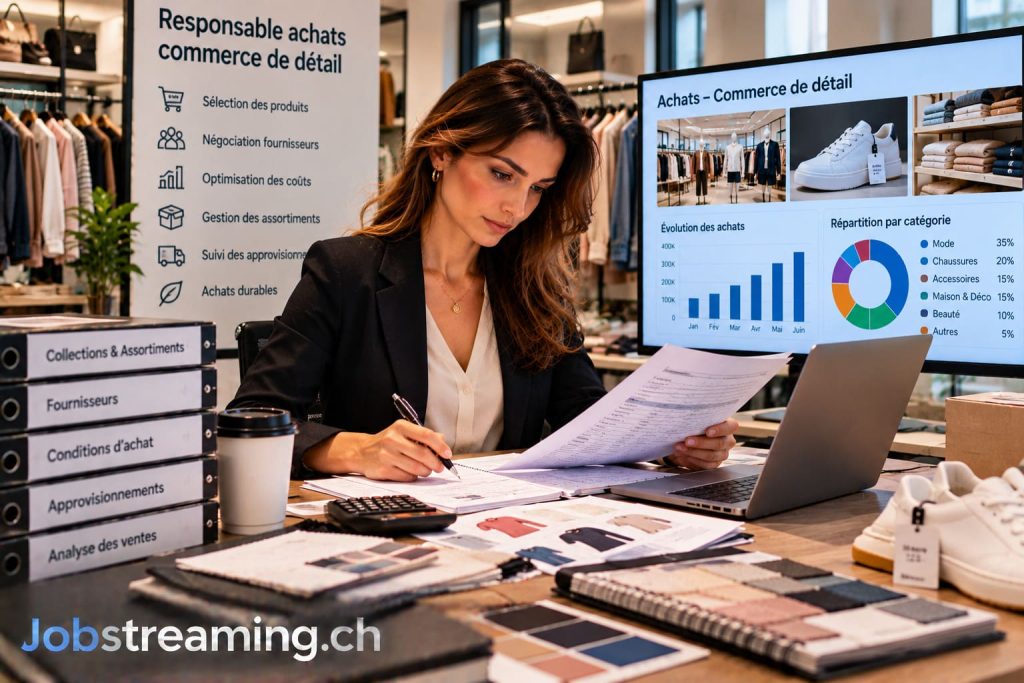 Responsable achats commerce de détail en Suisse : métier, salaire, formation et débouchés