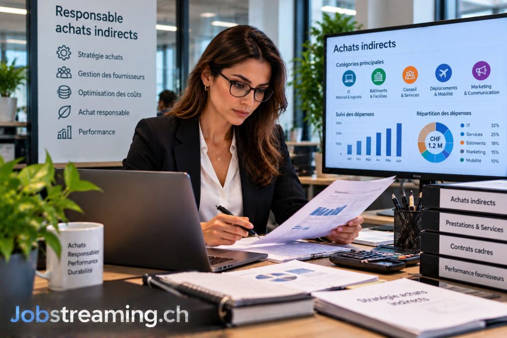 Responsable achats indirects en Suisse : métier, salaire, formation et débouchés