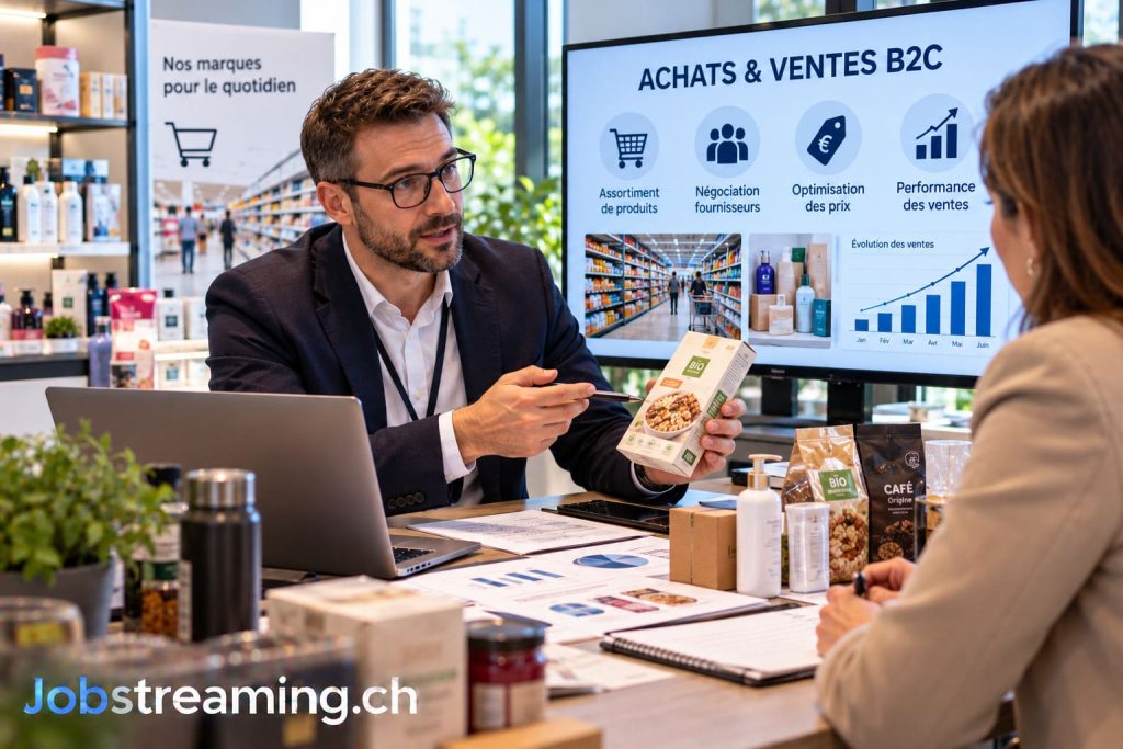 Responsable achats vente B2C en Suisse : métier, salaire, formation et débouchés