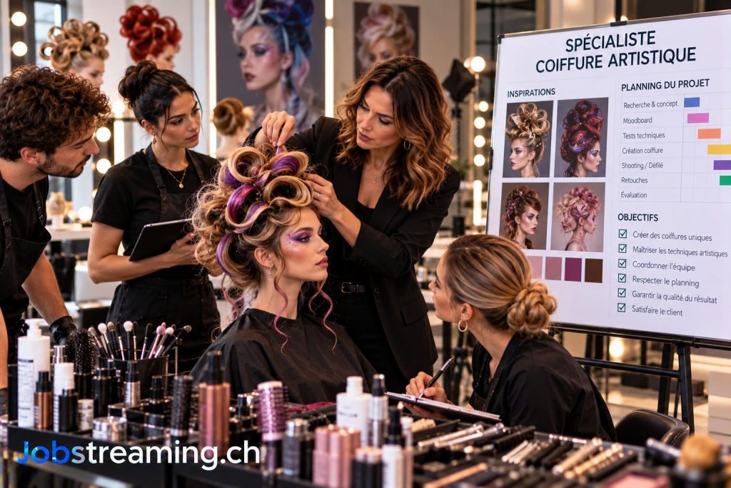 Spécialiste coiffure artistique en Suisse : métier, salaire, formation et débouchés