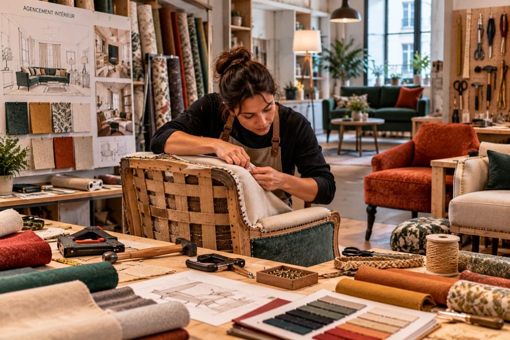 Tapissier agencement intérieur en Suisse : métier, salaire, formation et débouchés